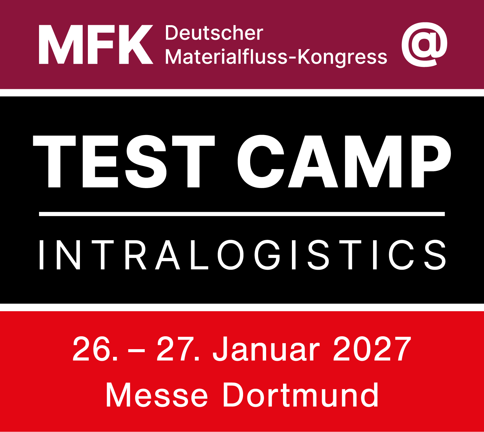 Pronomic ist als Aussteller dabei MFK Deutscher Materialfluss-Kongress und Test Camp Intralogistics 26.-27. Januar 2027 Messe Dortmund in Deutschland